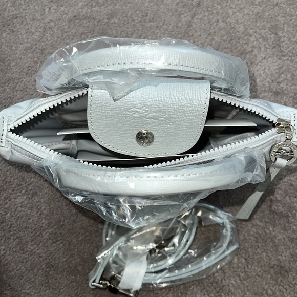 Long champ extra small Le Pliage Crossbody Bag silver - Picture 14 of 15